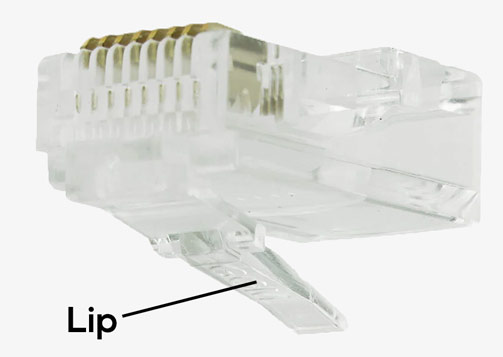 UTP connector lip Elektramat