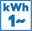 Eénpolige kWh meter Elektramat